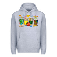 Heather Grey teacher coffee cups tbw Premium Hoodie - texasbilliewilder