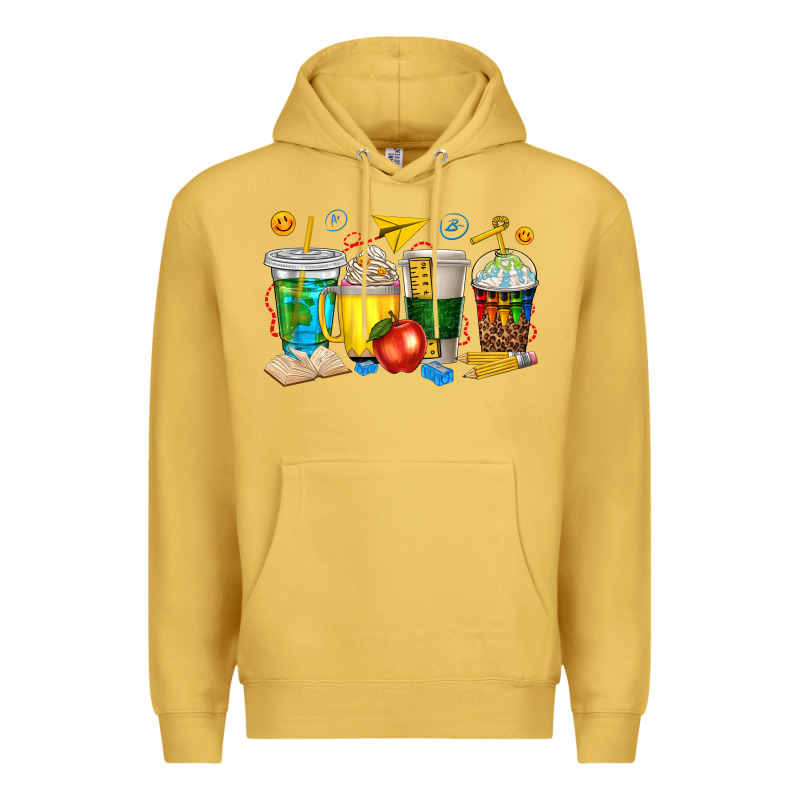 Teacher Coffee Cups Tbw Premium Hoodie by texasbilliewilder | Teevron
