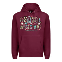 Burgundy dental assistant Premium Hoodie - Zillion Design Studio