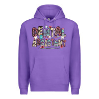 Purple dental assistant Premium Hoodie - Zillion Design Studio