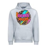 Heather Grey rebel mom Urban Hoodie - Zillion Design Studio