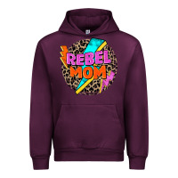 Mauve Wine rebel mom Urban Hoodie - Zillion Design Studio