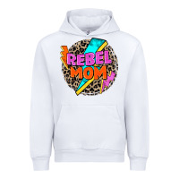 White rebel mom Urban Hoodie - Zillion Design Studio