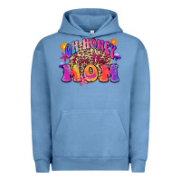 Pigment Pebble Blue oh honey i am that mom Urban Hoodie - Zillion Design Studio