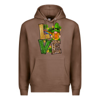 Chestnut st patricks day gnomes shamrock love Premium Hoodie - RanaPortraitStore