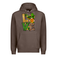 Coffee st patricks day gnomes shamrock love Premium Hoodie - RanaPortraitStore