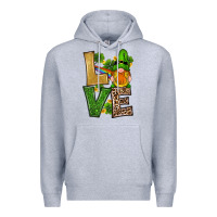 Heather Grey st patricks day gnomes shamrock love Premium Hoodie - RanaPortraitStore