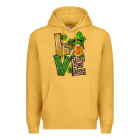 Mustard st patricks day gnomes shamrock love Premium Hoodie - RanaPortraitStore
