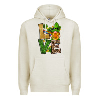 Oatmeal Heather st patricks day gnomes shamrock love Premium Hoodie - RanaPortraitStore