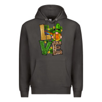 Smoke st patricks day gnomes shamrock love Premium Hoodie - RanaPortraitStore