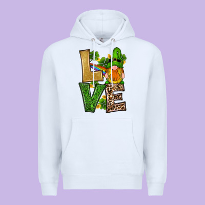 St Patricks Day Gnomes Shamrock Love Premium Hoodie Designed By Ranaportraitstore