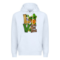 White st patricks day gnomes shamrock love Premium Hoodie - RanaPortraitStore