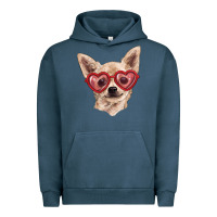 Chihuahua Dog With Love Glasses Urban Hoodie | Teevron