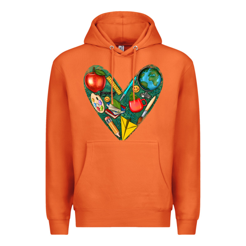 Teacher  Heart Premium Hoodie by texasbilliewilder | Teevron