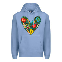 Colony Blue teacher  heart Premium Hoodie - texasbilliewilder