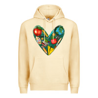 Pina Colada teacher  heart Premium Hoodie - texasbilliewilder
