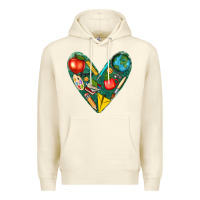 Sandshell teacher  heart Premium Hoodie - texasbilliewilder