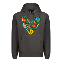 Smoke teacher  heart Premium Hoodie - texasbilliewilder