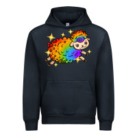 Navy rainbow sheep with star Urban Hoodie - texasbilliewilder