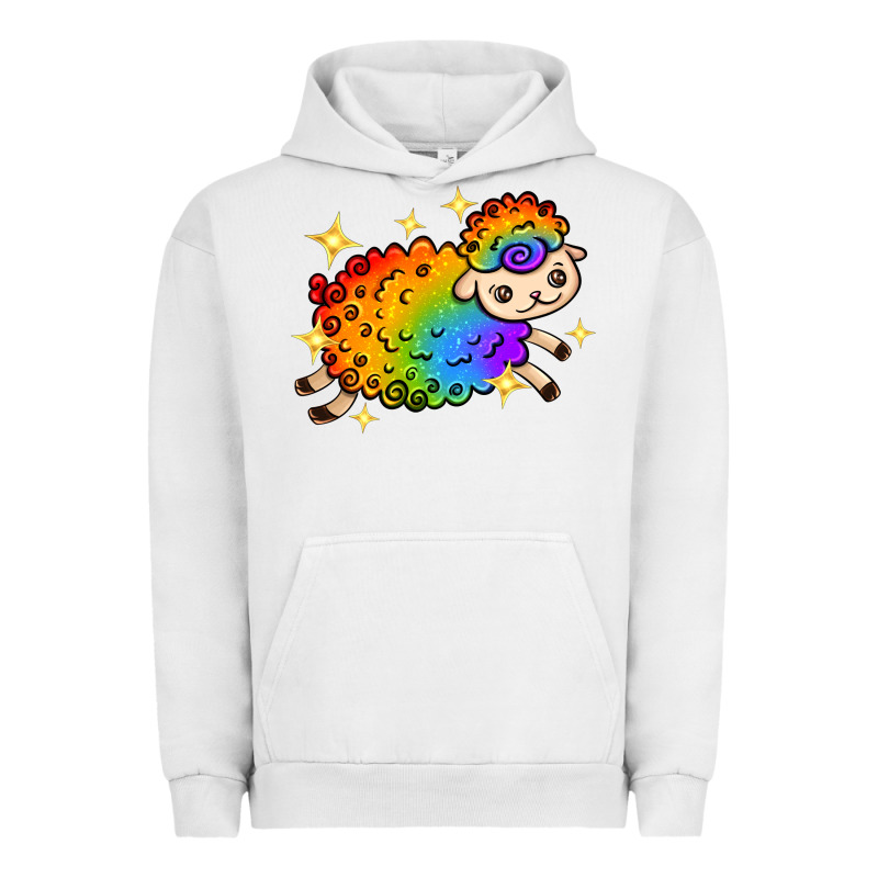Rainbow Sheep With Star Urban Hoodie by texasbilliewilder | Teevron
