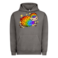 Pigment Tornado rainbow sheep with star Urban Hoodie - texasbilliewilder