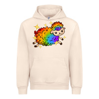 Sandshell rainbow sheep with star Urban Hoodie - texasbilliewilder