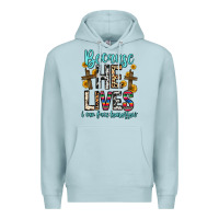 Blue Mist because he lives i can face tomorrow Premium Hoodie - Zillion Design Studio