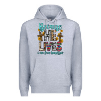 Heather Grey because he lives i can face tomorrow Premium Hoodie - Zillion Design Studio