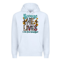 White because he lives i can face tomorrow Premium Hoodie - Zillion Design Studio