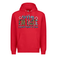 Red sorry i m late i didn t want to come Premium Hoodie - Zillion Design Studio