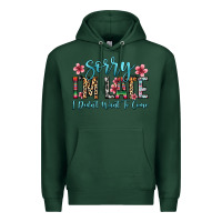 Sports Green sorry i m late i didn t want to come Premium Hoodie - Zillion Design Studio