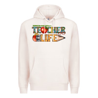 Pale Pink teacher life Premium Hoodie - texasbilliewilder