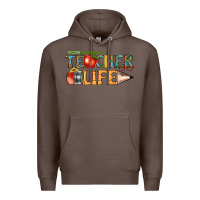 Coffee teacher life Premium Hoodie - texasbilliewilder