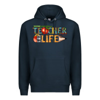Navy teacher life Premium Hoodie - texasbilliewilder