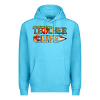 Ocean Blue teacher life Premium Hoodie - texasbilliewilder