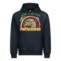 Navy mind your own motherhood Urban Hoodie - Zillion Design Studio