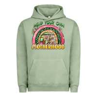 Pigment Oil Green mind your own motherhood Urban Hoodie - Zillion Design Studio