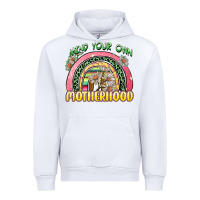 White mind your own motherhood Urban Hoodie - Zillion Design Studio