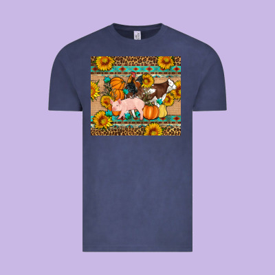 Fall Coop Animals Vintage Tee Designed By Artiststas