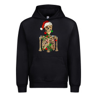 Black Christmas Skeleton Urban Hoodie - RanaPortraitStore