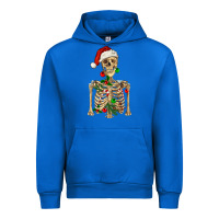 Cobalt Christmas Skeleton Urban Hoodie - RanaPortraitStore