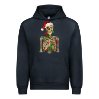 Navy Christmas Skeleton Urban Hoodie - RanaPortraitStore