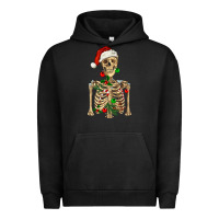 Pigment Black Christmas Skeleton Urban Hoodie - RanaPortraitStore