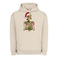 Pigment French Oak Christmas Skeleton Urban Hoodie - RanaPortraitStore