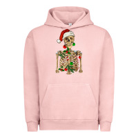 Pigment Salmon Christmas Skeleton Urban Hoodie - RanaPortraitStore