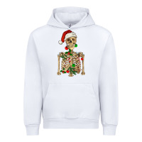 White Christmas Skeleton Urban Hoodie - RanaPortraitStore