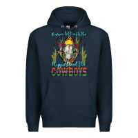 Navy raising hell with the hippies and the cowboys Premium Hoodie - Zillion Design Studio