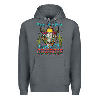 Rock raising hell with the hippies and the cowboys Premium Hoodie - Zillion Design Studio