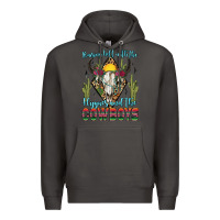 Smoke raising hell with the hippies and the cowboys Premium Hoodie - Zillion Design Studio
