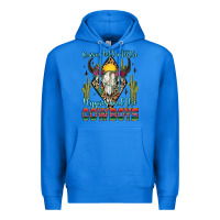 True Royal raising hell with the hippies and the cowboys Premium Hoodie - Zillion Design Studio